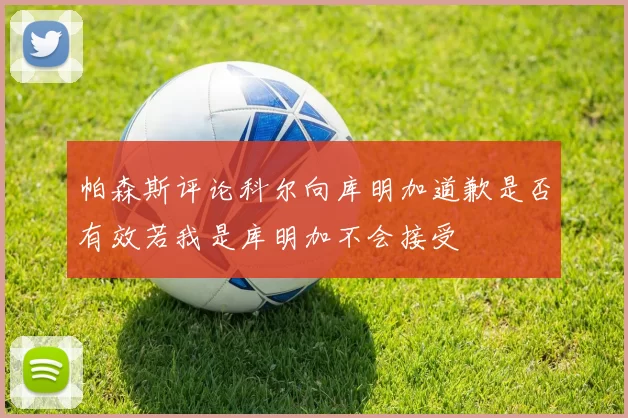 帕森斯评论科尔向库明加道歉是否有效若我是库明加不会接受